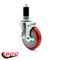 Service Caster Assure Parts 190STCASTB Replacement Caster with Brake ASS-SCC-EX20S514-PPUB-RED-TLB-112 - alternate 2